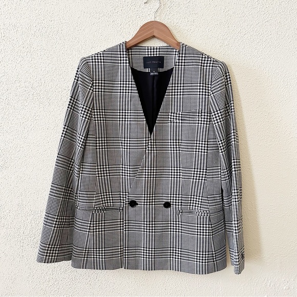 Club Monaco Double Breasted Plaid Blazer 8 - Picture 3 of 4